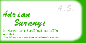 adrian suranyi business card